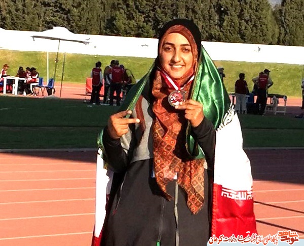 A Veteran Women Stood Proudly On The Winner's Platform