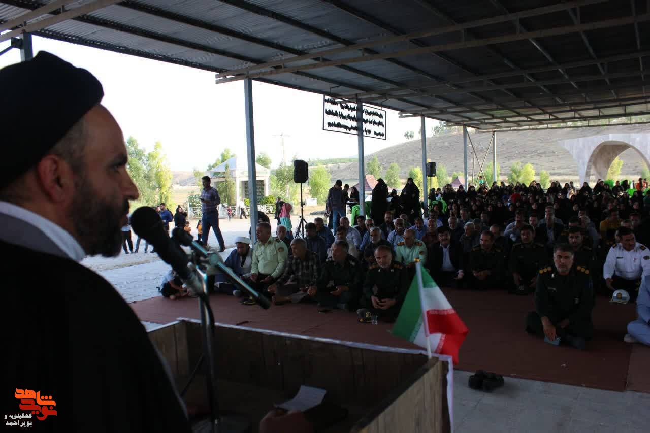 برگزاری مراسم بزرگداشت شهدای خدمت و عملیات بیت المقدس در شهرستان چرام