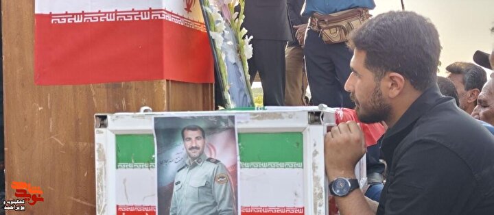پیکر سرگرد شهید «رحمت‌الله سجادی‌مهر» در سپیدار آرام گرفت