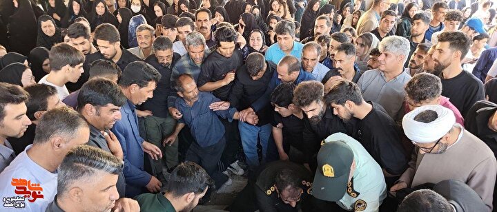تشییع پیکر شهید مدافع امنیت در سپیدار بویراحمد